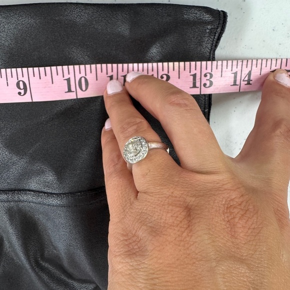 Spanx Black with a White Stripe White Women's Leggings - Picture 9 of 12